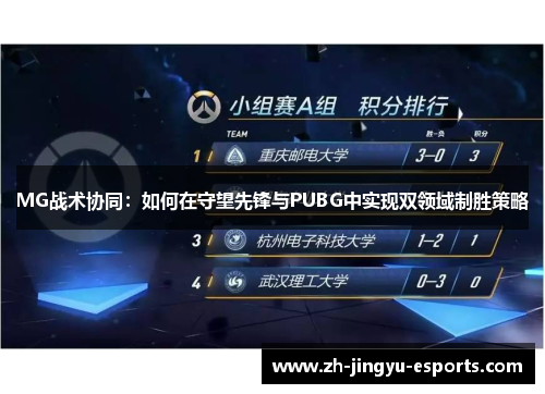 MG战术协同：如何在守望先锋与PUBG中实现双领域制胜策略
